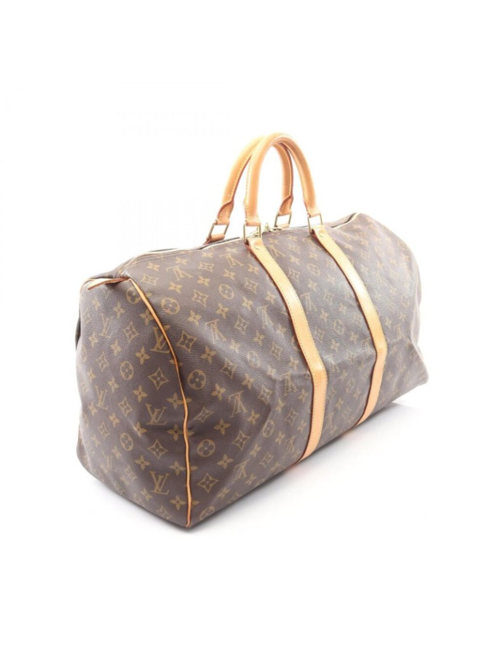 ★SOLD★ Louis Vuitton Boston Bag Keepall 50 Canvas Leather - Picture 2 of 11